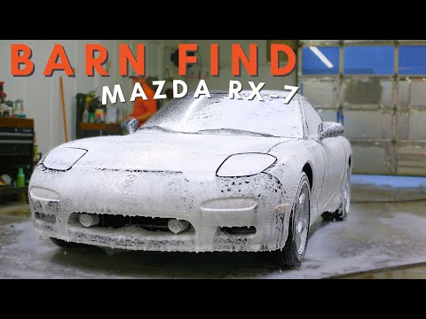 Car Detailing ASMR - Barn Find 1993 Mazda RX-7 - AutoSpa360