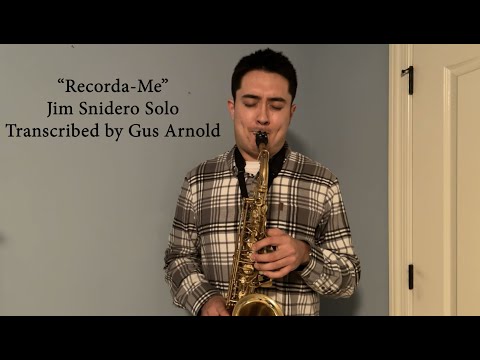 Transcription of Jim Snidero's Solo on "Recorda-Me"
