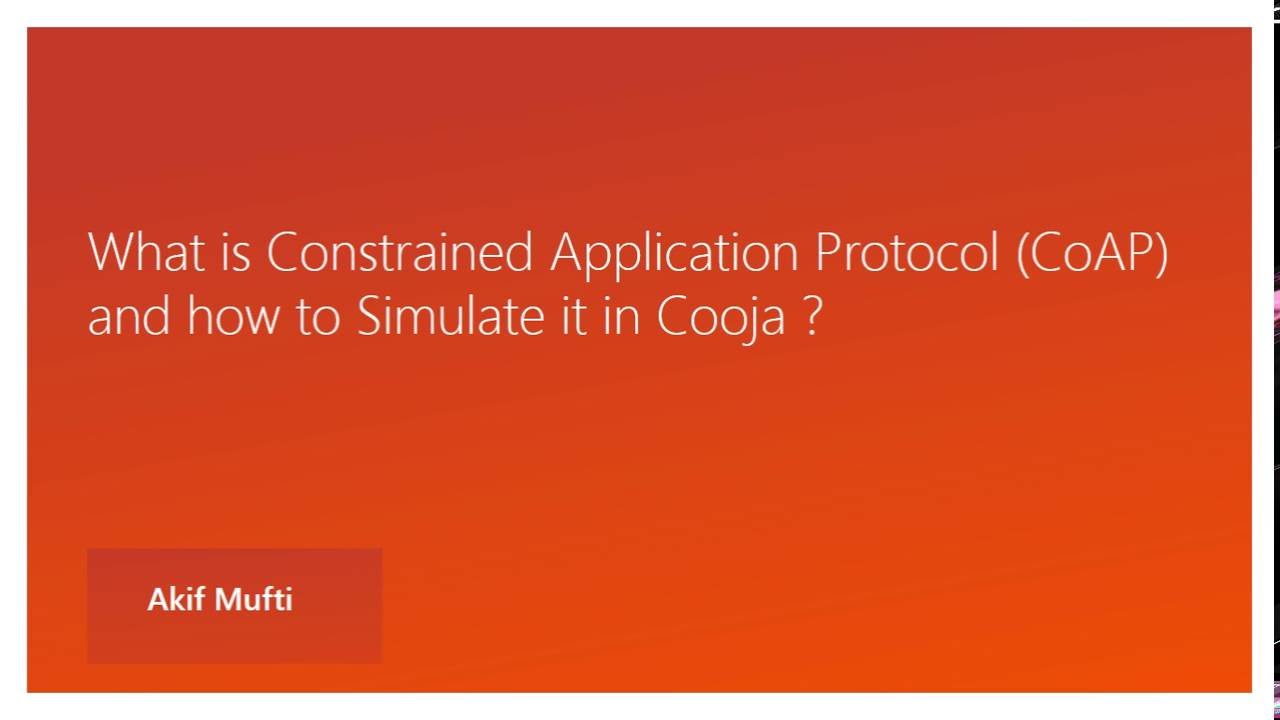 Constrained Application Protocol (CoAP) - Part 1