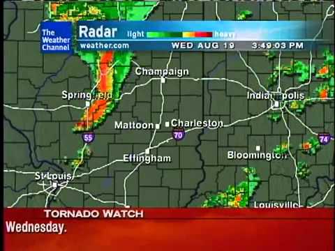 WeatherSTAR XL featuring Tornado Watch scroll