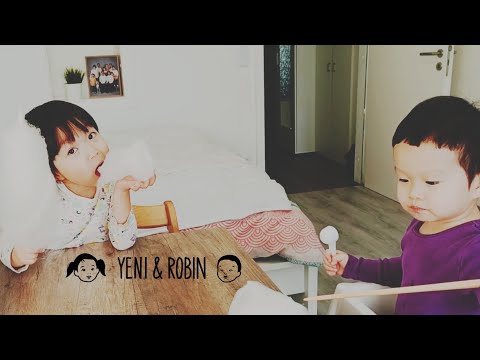 독일일상 현실육아브이로그ㅣ독일식으로 엄마아빠 이름부르는 아이들, 주일학교, 유치원에 붙어있는 예니사진들, 배변훈련, 기저기떼기 시작, 집에서 솜사탕만들기