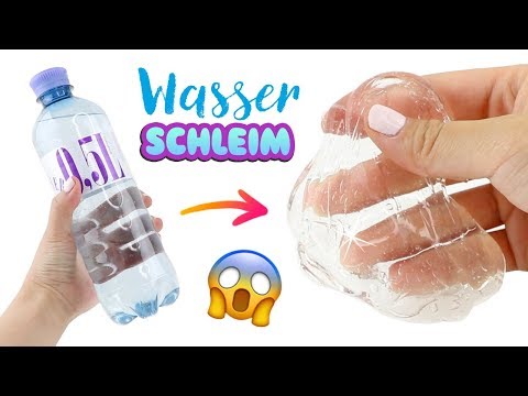 TRANSPARENTER SLIME MIT WASSER! 😱 DIY SCHLEIM einfach selber machen! Basteln auf Deutsch