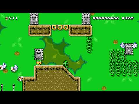 Super Mario Maker 2 Level Showcase: Thwomp Ruins