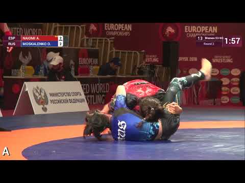 Round 2 Women - 53 kg: A. NAIOMI (ESP) v. O. MOSKALENKO (RUS)
