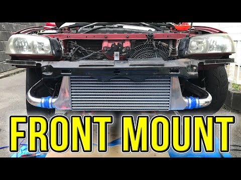GREDDY FRONT MOUNT INTERCOOLER INSTALLED!