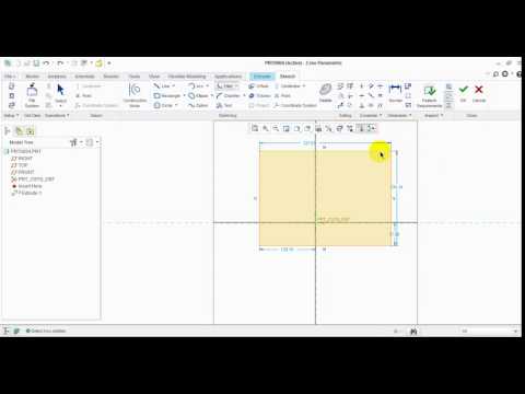 PTC CREO Tutorial : FILLET   CIRCULAR