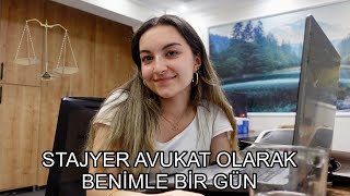 STAJYER AVUKAT OLARAK BENİMLE BİR GÜN | Adliye Stajımın Son Günü