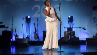 Nayaah performing &quot; God is not a man&quot; at the UK Gospel Explosion 2013 by the Ghana Society