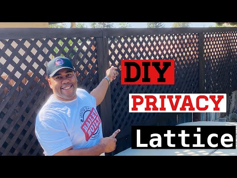 How to build a DIY Privacy Lattice Fence