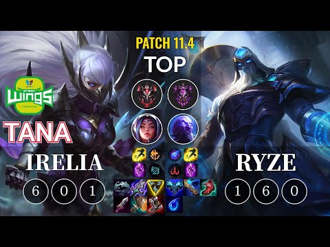 JAG TaNa Irelia vs Ryze Top - KR Patch 11.4