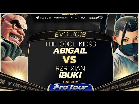 The Cool Kid93 (Abigail) vs RZR Xian (Ibuki) - EVO 2018 - Semi Finals - SFV - CPT 2018