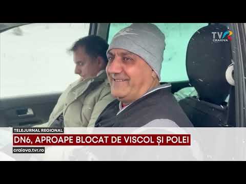 DN6, APROAPE BLOCAT DE VISCOL ȘI POLEI