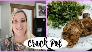 Easy Crock Pot Recipe | Balsamic Chicken Thighs