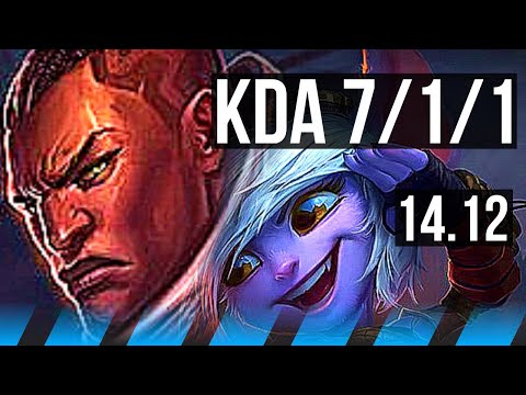 LUCIAN vs TRISTANA (MID) | 7/1/1, Dominating, Rank 11 Lucian | EUW Challenger | 14.12