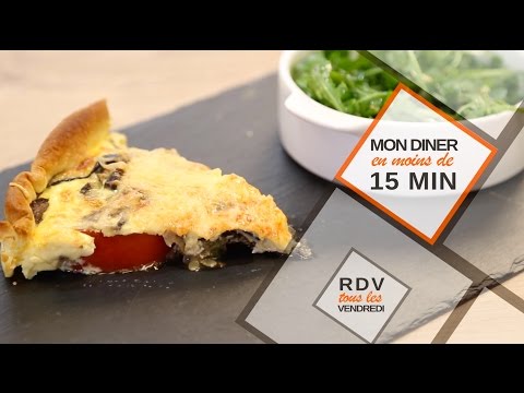 Une tarte aux légumes en moins de 15 minutes
