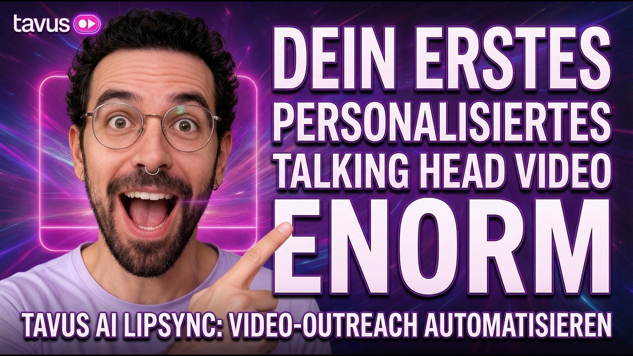 Tavus AI Tutorial: Dein erstes personalisiertes Video (In 5 Min.)