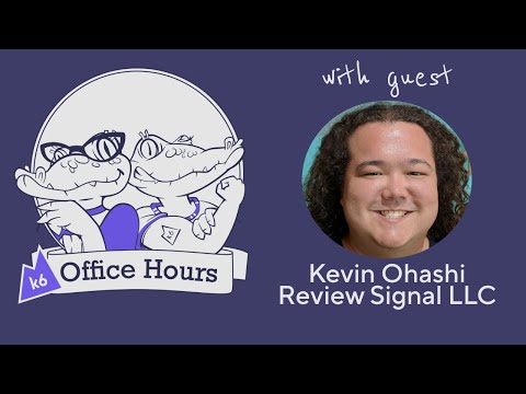 How to use k6 to benchmark hosting providers with Kevin ... - YouTube