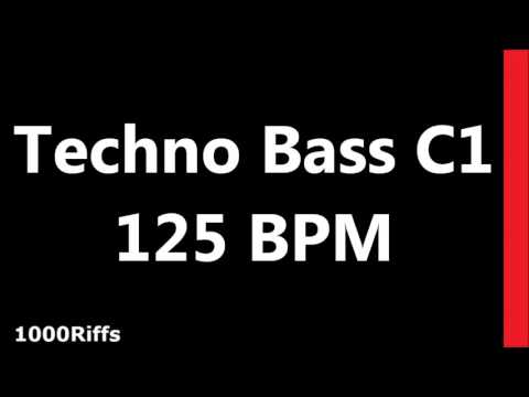 Techno Bass Metronome C1 : 125 BPM : Beats Per Minute