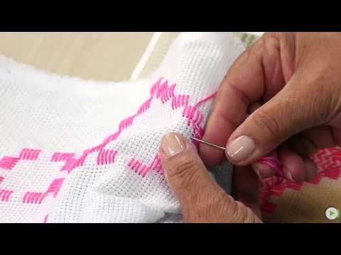 Canal do Artesanato -  Ponto Reto em Bordado