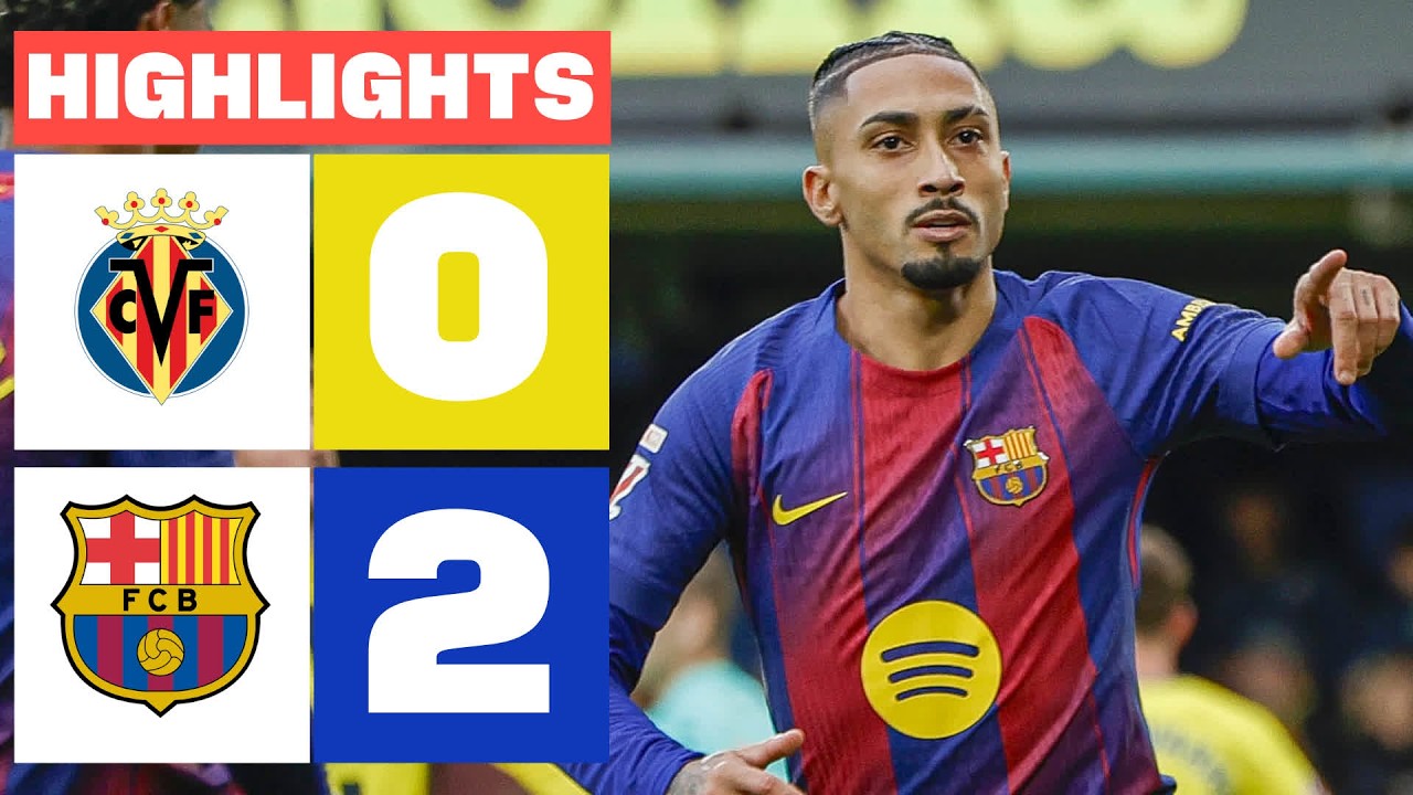 Villarreal vs Barcelona Highlights