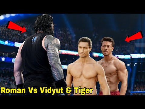 Roman Reigns Vs Tiger Shorff And Vidyut Jamwal Fight In WWE 2022