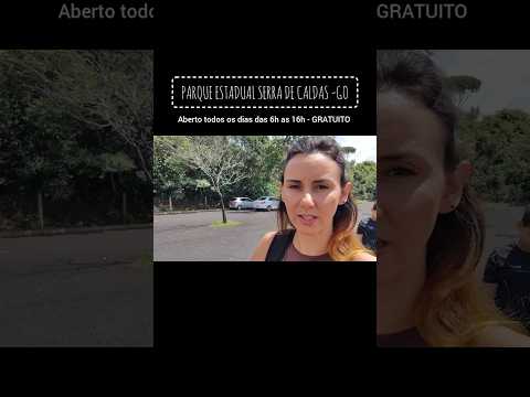 É gratuito o acesso ao parque museu e cachoeiras #goiás #caldasnovas