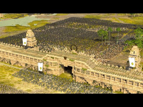 MASSIVE SIEGE OF LIZARDMEN CASTLE - Total War WARHAMMER 2