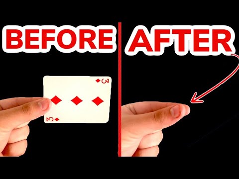 How to #VANISH a playing card #INSTANTLY - Rub a Dub card vanish tutorial