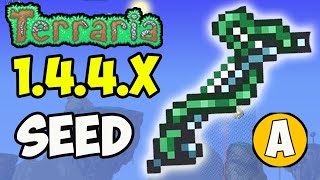 Terraria how to get FIBERGLASS FISHING POLE fast (NEW SEED for 1.4.4.9) (30% power) (EASY)