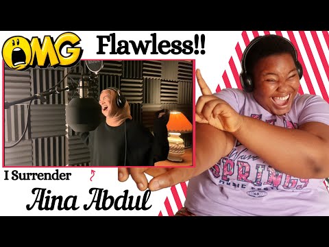 Singer Reacts to Aina Abdul - I Surrender (Celine Dion) FIRST TIME REACTION