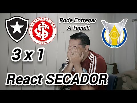 PALMEIRENSE REAGINDO - BOTAFOGO 3X1 INTERNACIONAL - JÁ PODEM ENTREGAR A TAÇA #botafogo #segueolíder
