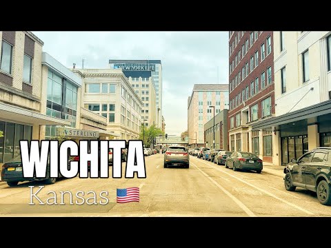 Wichita , The Biggest City of Kansas, USA 🇺🇸/ Wichita Driving Tour 4K #usa #travel #kansas