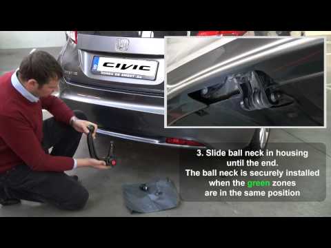 Thumbnail for Honda Civic 2013 - Mount and de-mount detachable trailer hitch by Civic 2013