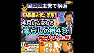 国民民主党 玉木代表 新しい税 4月2日