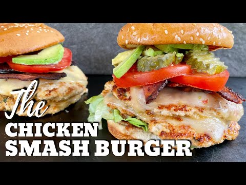 Ground Chicken Smash Burgers