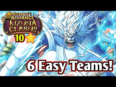 Kizuna 10⭐️ 6 Easy Teams! | One Piece Treasure Cruise