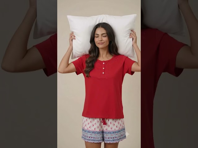 Vídeo relacionado con Litherday Pijama Mujer Invierno Algodón Conjunto de Pijama Manga Larga Cuello Redondo y pantalón Estampado de Corazones