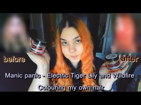Manic panic - Electric Tiger Lily and Wildfire | Colouring my own hair