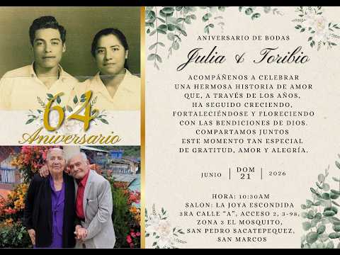 64to Aniversario de Bodas de Abuelitos