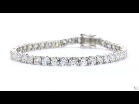 Bracelet Platinum - 12.10ct. tw. Diamond (Lab-grown) - E , VVS video