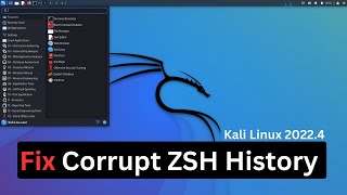 How to Fix a Corrupt zsh_history File in Kali Linux 2022.4 | Corrupt zsh_history File Kali 2022.4