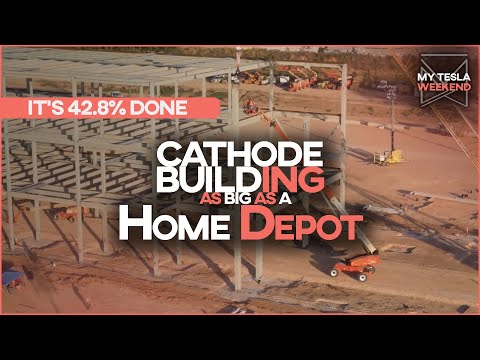 42% done & as big as Home Depot - Giga Texas Cathode Building going up fast