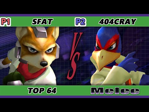S@X 386 Online Top 64 - SFAT (Fox) Vs. 404Cray (Falco) Smash Melee - SSBM