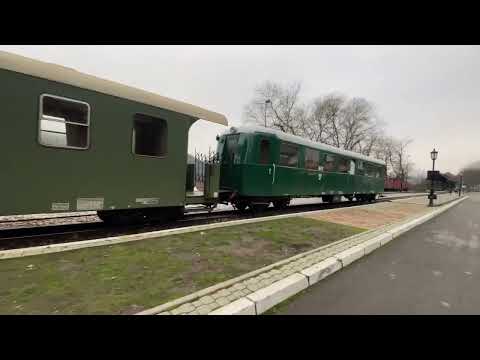 4k view Sargan Eight Railway Station (Mokra Gora) Serbia #europe #railwaystation #winter #nature
