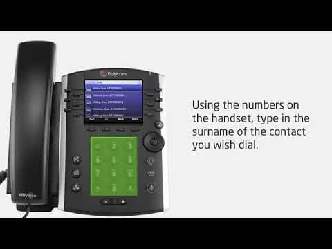 The VoIP Shop Training - Polycom VVX 410 - Chapter 3 Searching the Company Directory
