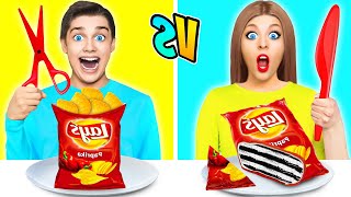 Cake vs Real Food Challenge | Funny Challenges by Multi DO Fun