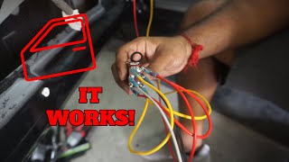 How To Wire Power Windows To A Toggle Switch! Race Car MOD!