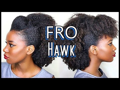 EASY Fro Hawk on Natural Hair