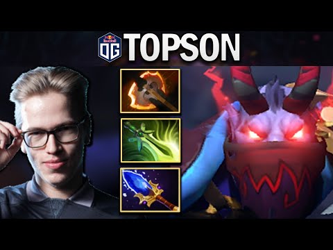 OG.TOPSON RIKI WITH BATTLEFURY-AGHANIMS - DOTA 2 7.28 GAMEPLAY