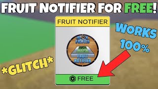 HOW TO GET FRUIT NOTIFIER FOR FREE IN BLOX FRUITS IN 2024 ! (Roblox)